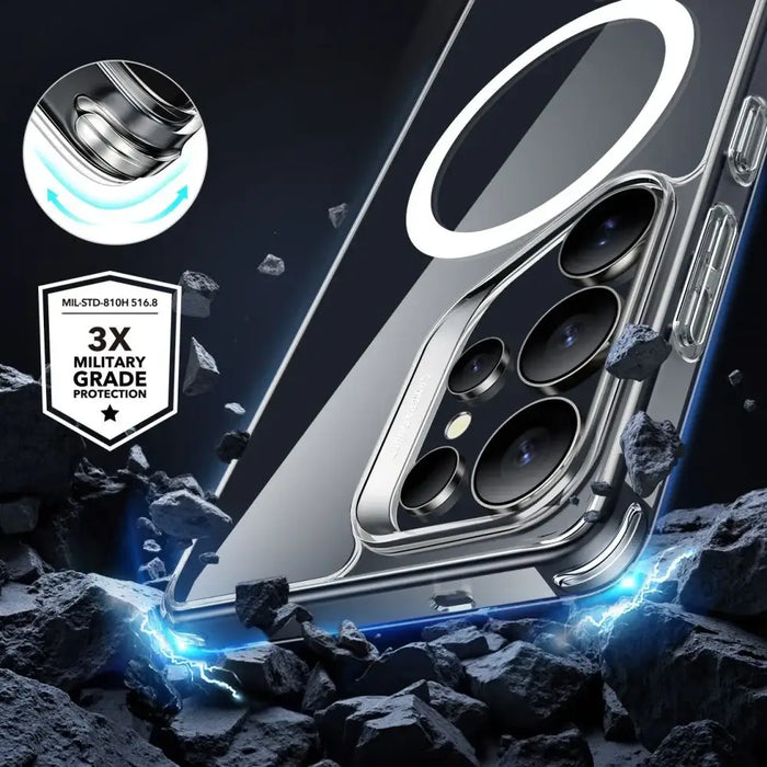 ESR Classic Hybrid Halolock MagSafe Case for Samsung Galaxy S25 Ultra - Clear - Cell phone cases and covers<<<HurtelXML