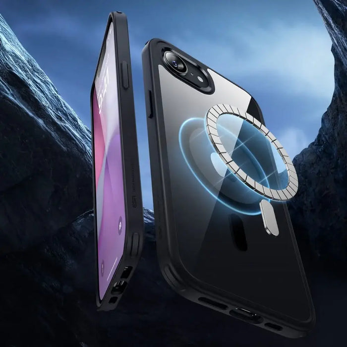 ESR Classic Hybrid Halolock MagSafe iPhone 16e Case - Clear-Black - Cell phone cases and covers<<<HurtelXML