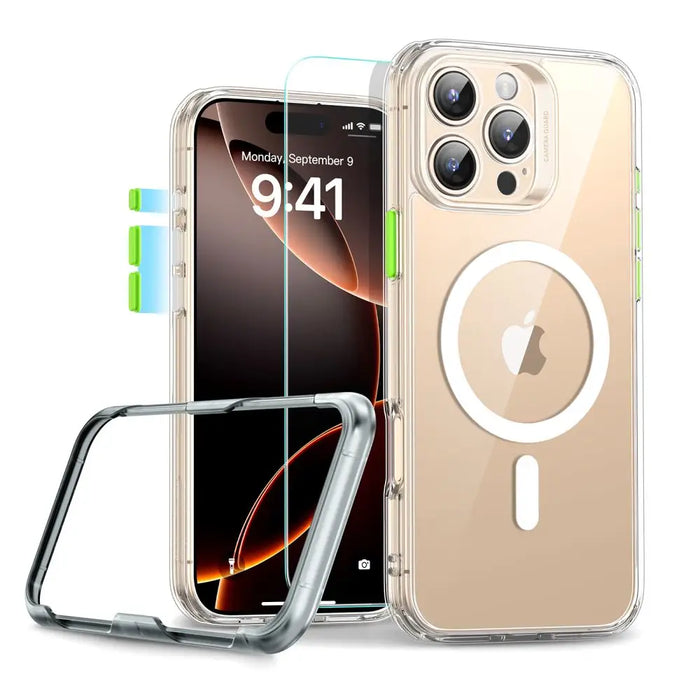 ESR Classic Pro Set Halolock MagSafe Case for iPhone 16 Pro - Clear - Cell phone cases and covers<<<HurtelXML