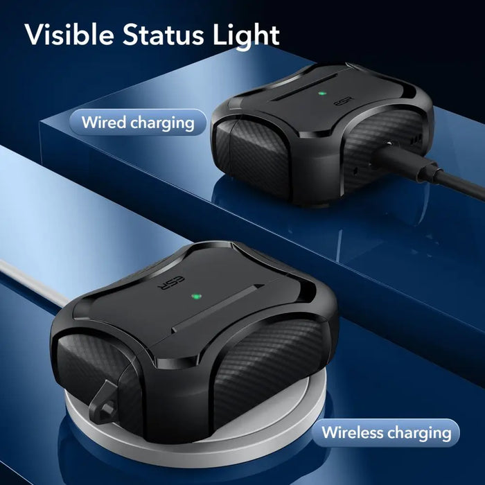 ESR Cyber Armor Halolock Case with MagSafe for Apple AirPods Pro 1/2 - Black - Cell phone cases and covers<<<HurtelXML