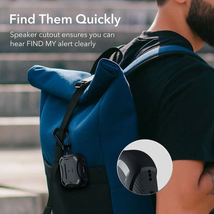 ESR Cyber Armor Halolock Case with MagSafe for Apple AirPods Pro 1/2 - Black - Cell phone cases and covers<<<HurtelXML