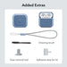 ESR Orbit Halolock MagSafe case for Apple AirPods 4 - blue - Cell phone cases and covers<<<HurtelXML