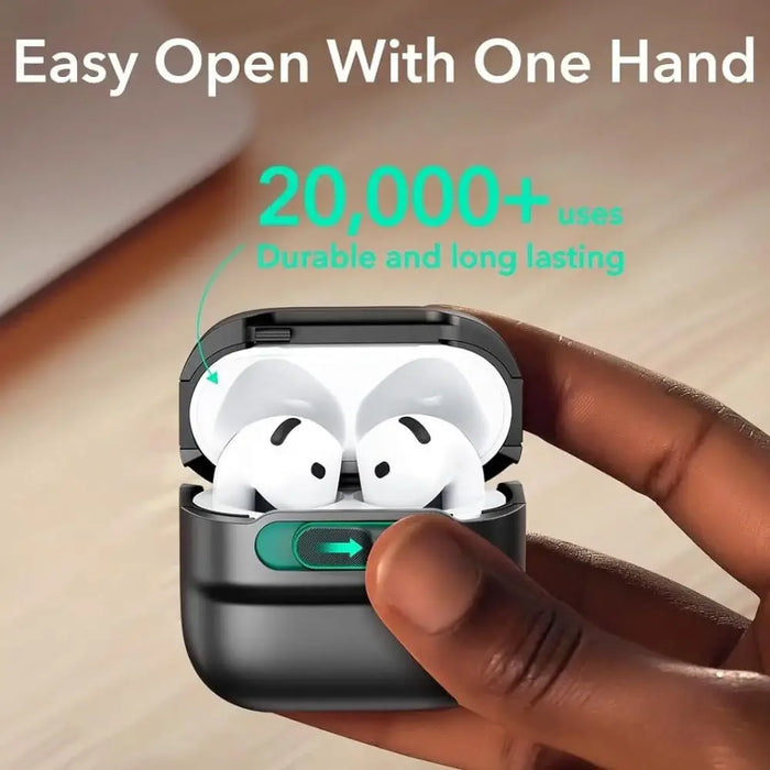 ESR Pulse protective case for AirPods 4 headphones (black) - Cell phone cases