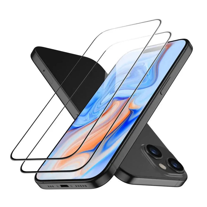 ESR Tempered Glass for iPhone 15 - black 2 pcs. - Cell phone tempered glass<<<HurtelXML