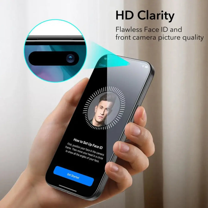 ESR Tempered Glass for iPhone 15 - black 2 pcs. - Cell phone tempered glass<<<HurtelXML
