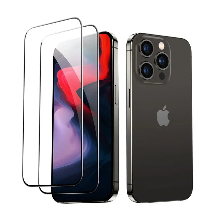 ESR Tempered Glass for iPhone 15 Pro - black 2 pcs. - Cell phone tempered glass<<<HurtelXML