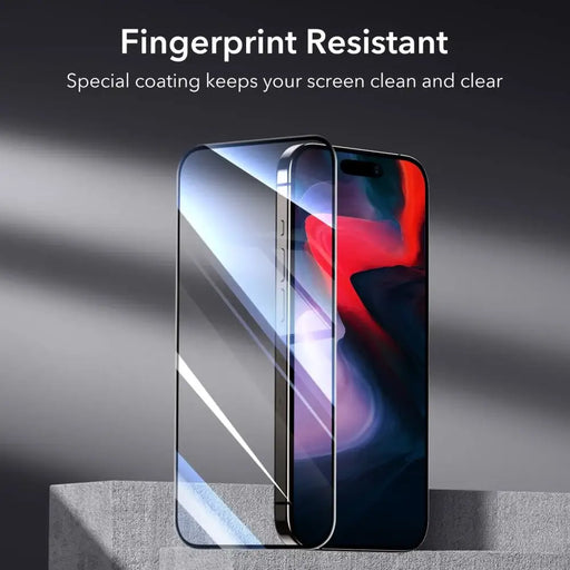 ESR Tempered Glass for iPhone 15 Pro - black 2 pcs. - Cell phone tempered glass<<<HurtelXML
