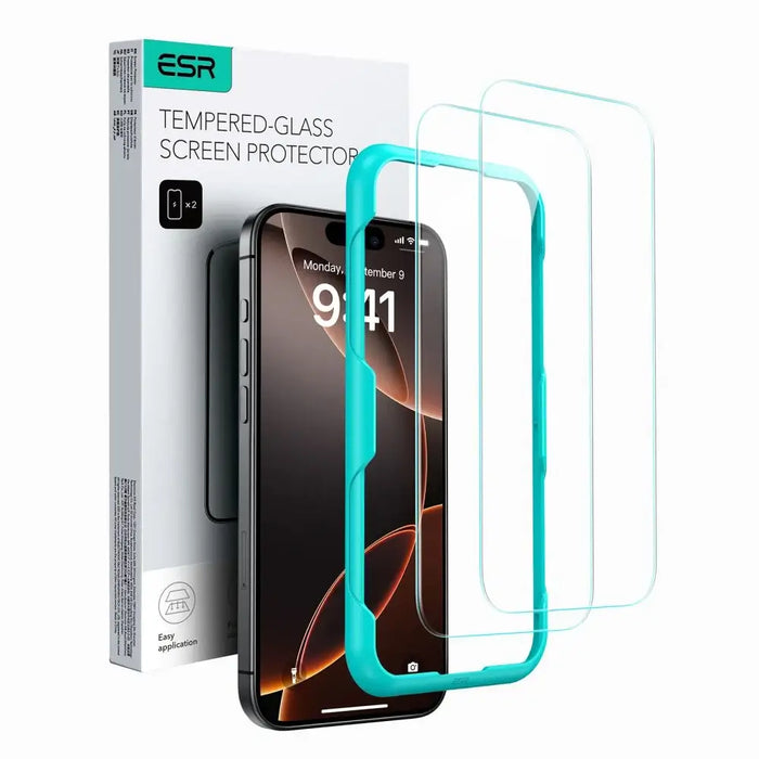 ESR Tempered Glass for iPhone 16 Plus (2 pcs.) - Cell phone tempered glass<<<HurtelXML