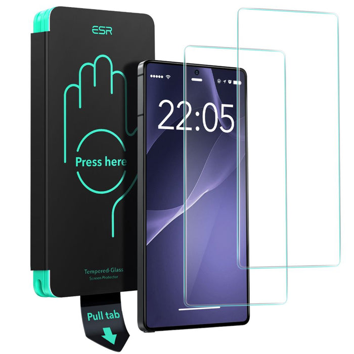 ESR Tempered Glass 2-pack for Samsung Galaxy S25 Ultra - transparent