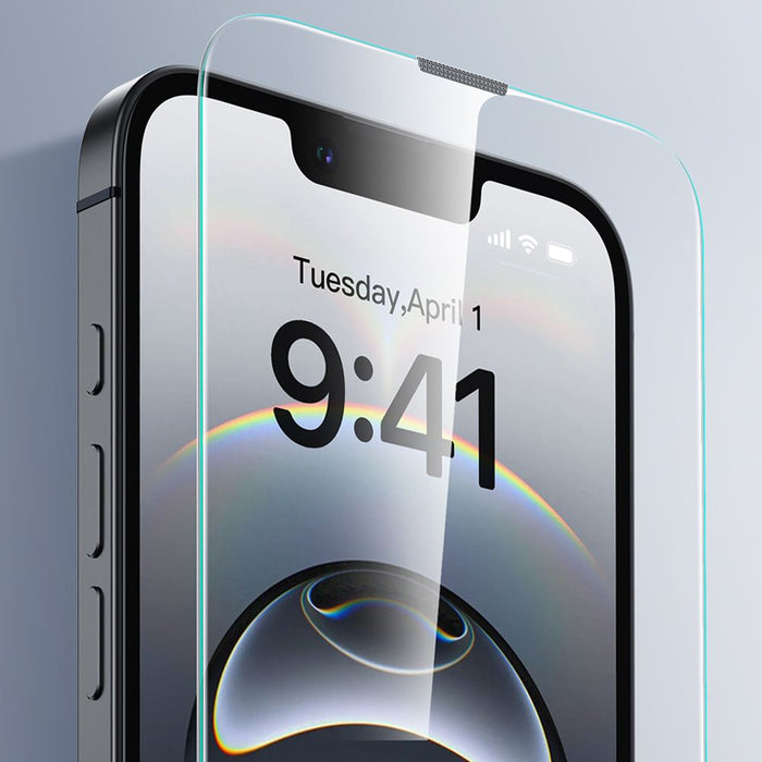 ESR UltraFit Tempered Glass 2-pack case for iPhone 13 / 13 Pro / 14 / 16e / 17e