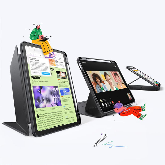 ESR Flip Hybrid Case for iPad 10.9" (2020/2022) / 11" (2024/2025/2026) - Black
