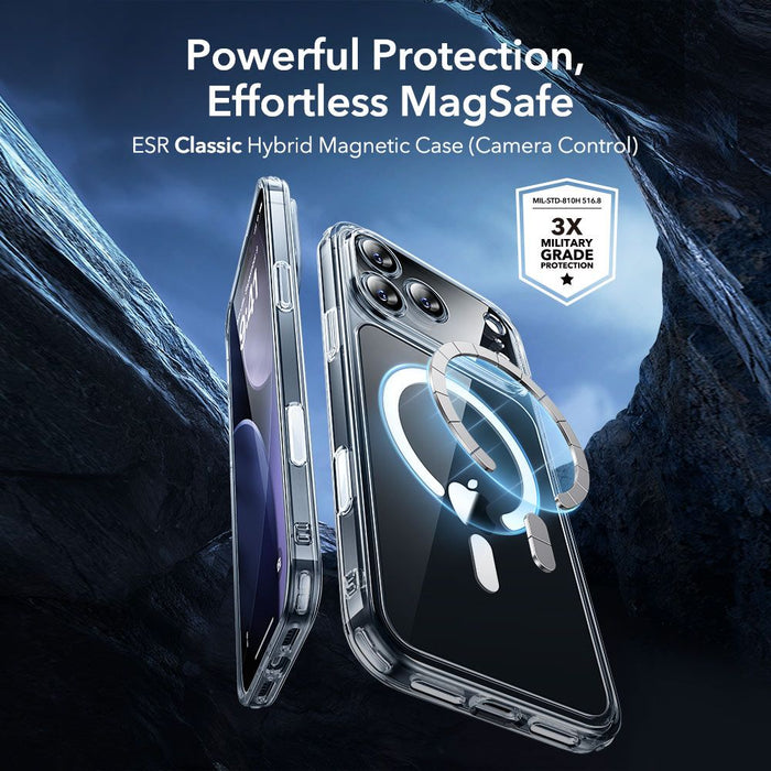 ESR Classic Hybrid MagSafe + Tempered Glass Set for iPhone 17 Pro - Clear