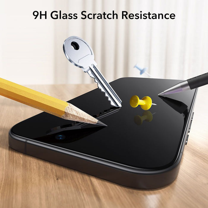 ESR UltraFit Tempered Glass 2-pack for iPhone 17 Pro - transparent