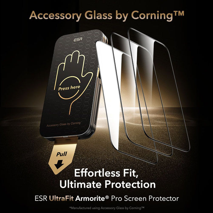 ESR UltraFit Armorite Pro Tempered Glass for iPhone 17 Pro - Clear