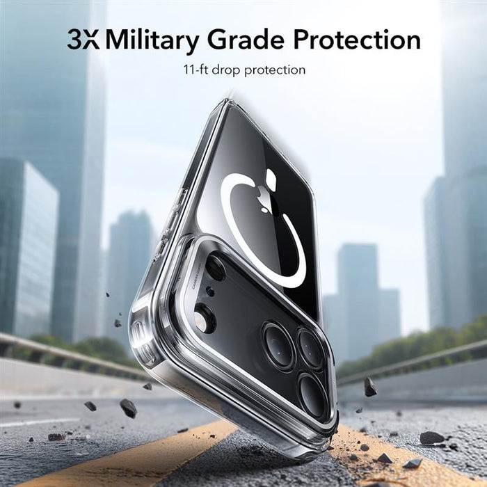 ESR Classic Hybrid Kickstand MagSafe Case for iPhone 17 Pro - Clear