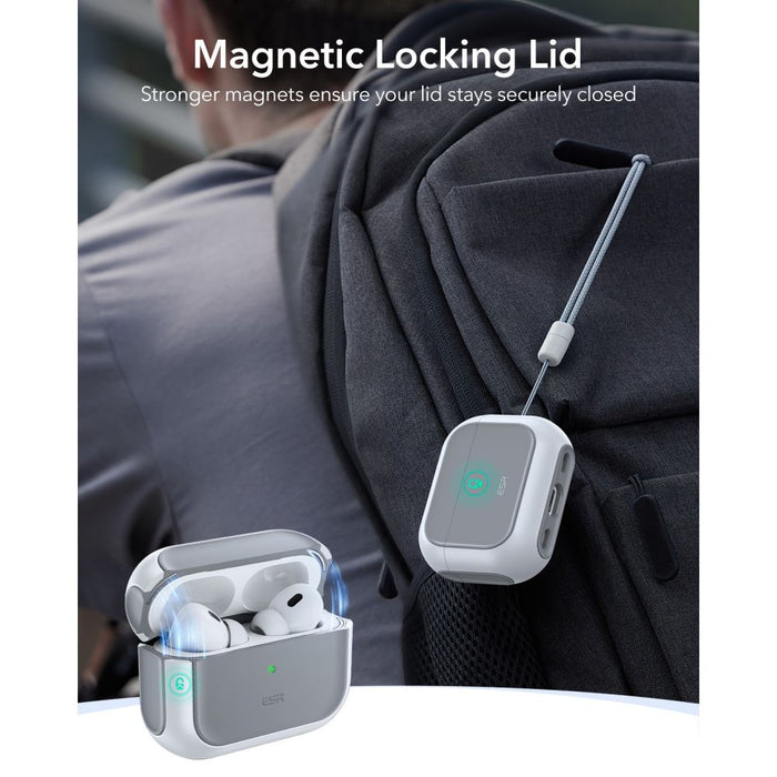 ESR Orbit HaloLock MagSafe case for AirPods Pro 3 - white