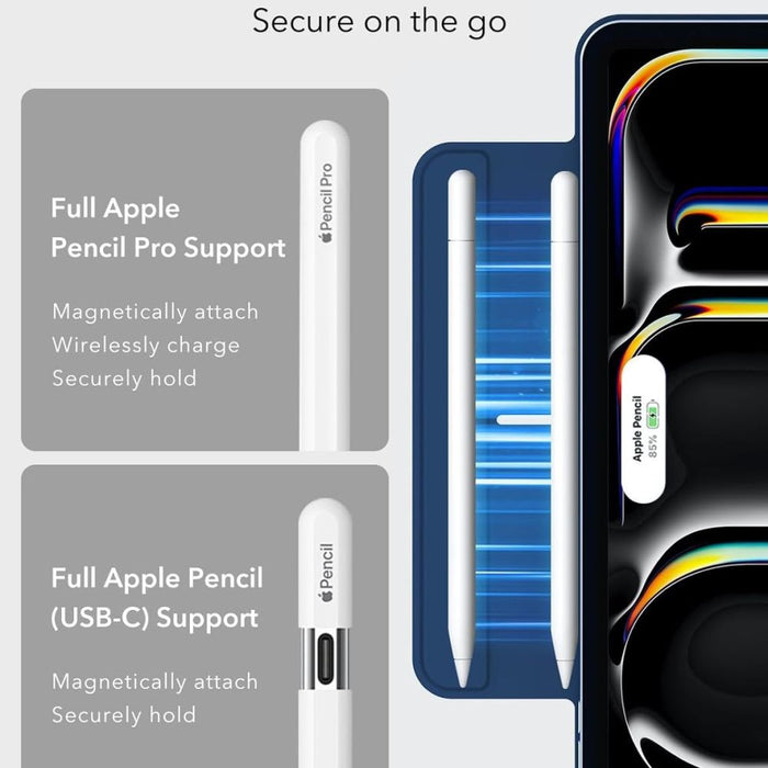 ESR Rebound Magnetic Case for iPad Pro 13” 7 / 8 / 2024-2025 - Navy Blue