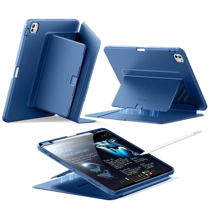 ESR Flip Hybrid Case for iPad Pro 11” 5 / 6 / 2024-2025 - Navy Blue