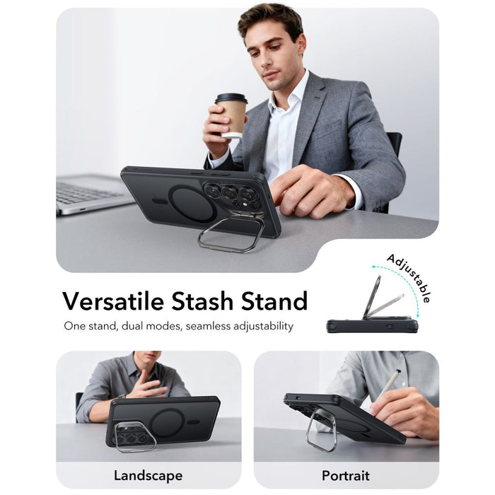 ESR Classic Hybrid Kickstand MagSafe Case for Samsung Galaxy S26 Ultra - Black