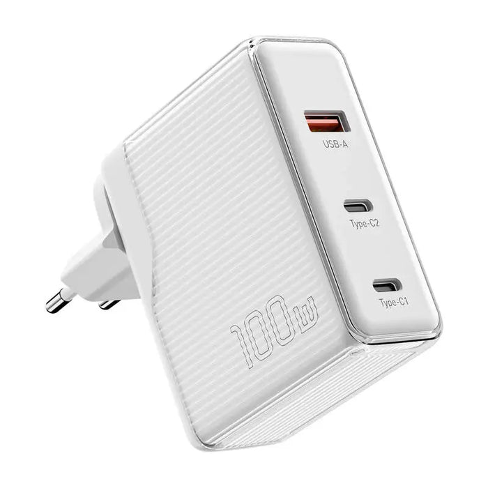 Essager ECT2CA-ZXB02-Z GaN 100W 2C + A Charger (white) - mains chargers<<<Chargers<<<GSM Accessories<<<InnproXML