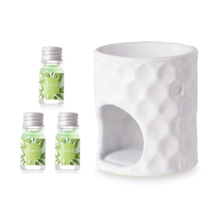 Essential oil burner Acorde Bamboo 11 x 19,8 x 6,5 cm Essential oil (12 Units) - Почистване Прахосмукачки И
