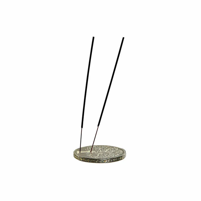 Essential oil burner DKD Home Decor Wood Aluminium Buddha Arab Ø 10 cm - Почистване Прахосмукачки И Гладене<<<Дом