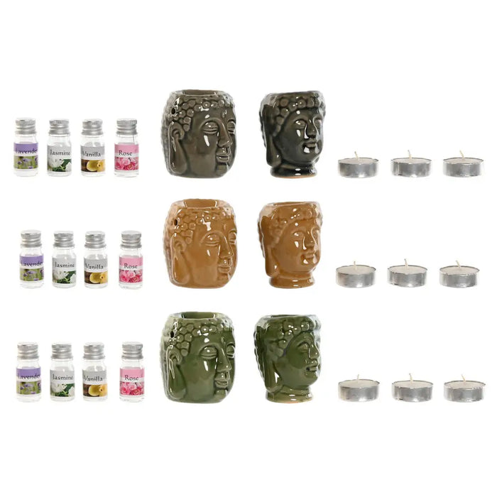 Essential oil burner Home ESPRIT 17 x 13,5 x 8 cm (3 Units) - Почистване Прахосмукачки И Гладене<<<Дом