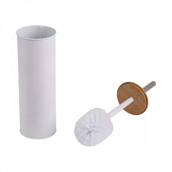 BAMBOO ESSENTIALS WHITE HOLDER AND BRUSH