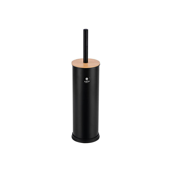 BAMBOO ESSENTIALS HOLDER AND BRUSH BLACK