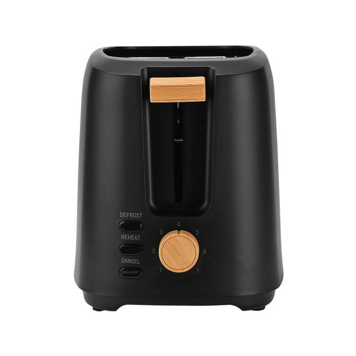 TOASTER BLACK/OAK 850W ESTIA