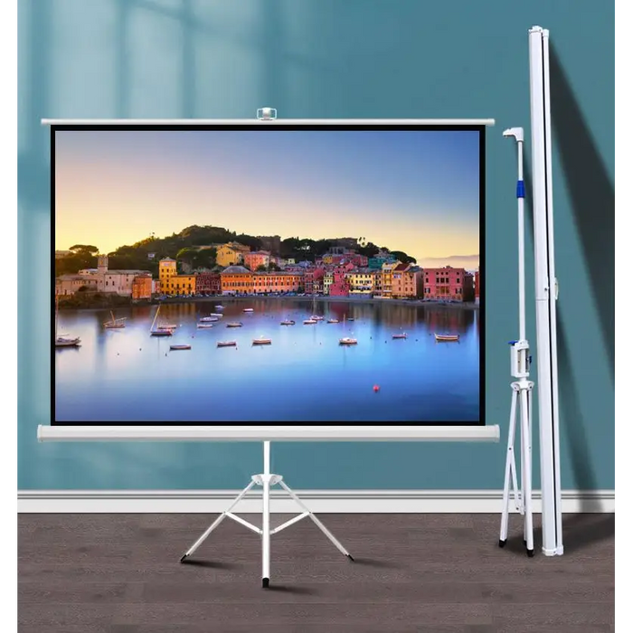ESTILLO stand screen 244 x 183 cm 120’’ white with black frame 4:3 11 kg - Екрани<<<Проектори интерактивен под