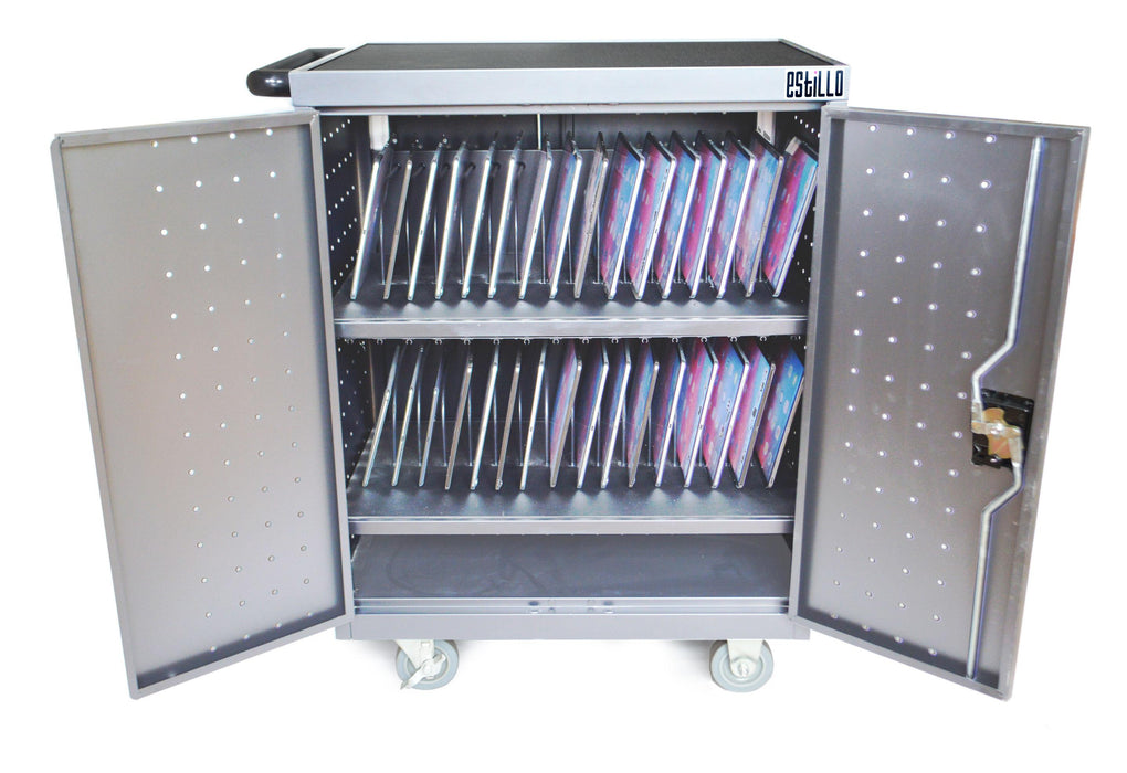 Universal cabinet on wheels Estillo LP-1532, for charging up to 32 pcs. laptops