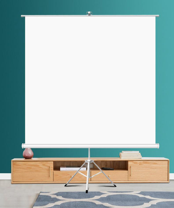 Screen on stand ESTILLO, 180 x 180, 1:1, White