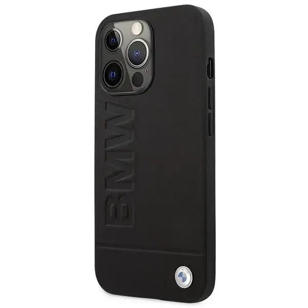 Etui BMW BMHMP14LSLLBK iPhone 14 Pro 6,1’’ czarny/black hardcase Signature Logo Imprint Magsafe - Cell phone cases