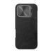 Etui Nillkin Qin Prop Leather iPhone 16 Pro (czarny) - Protective cases for smartphones<<<Cases<<<GSM