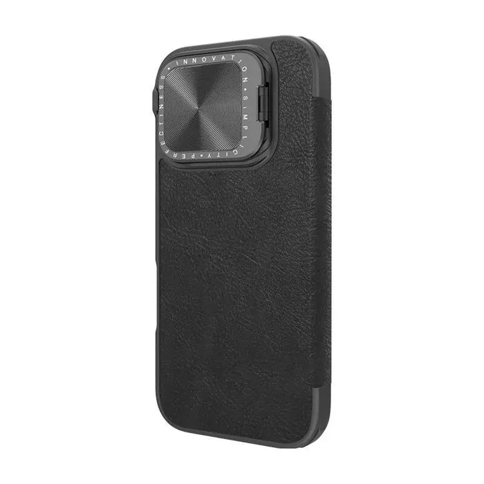Etui Nillkin Qin Prop Leather iPhone 16 Pro (czarny) - Protective cases for smartphones<<<Cases<<<GSM