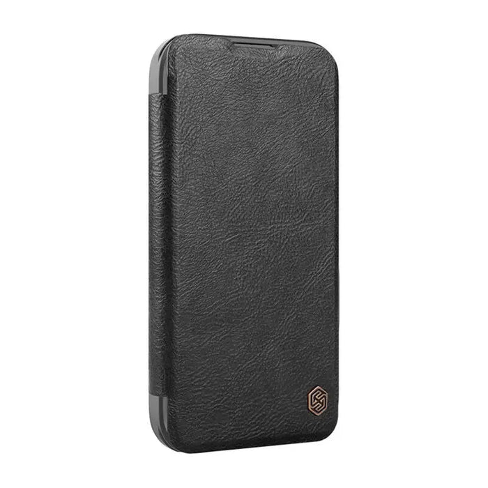 Etui Nillkin Qin Prop Leather iPhone 16 Pro (czarny) - Protective cases for smartphones<<<Cases<<<GSM