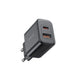 EU Joyroom JR-TCF05 20W USB-A USB-C charger + USB-C cable - black - Lightning