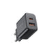 EU Joyroom JR-TCF05 20W USB-A USB-C charger + USB-C cable - black - Lightning