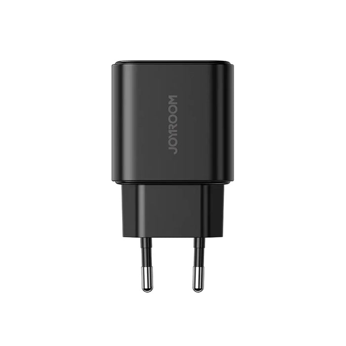 EU Joyroom JR-TCF05 20W USB-A USB-C charger + USB-C cable - black - Lightning