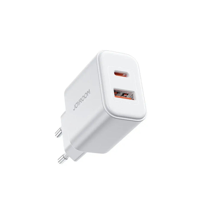 EU Joyroom JR-TCF05 20W USB-A USB-C charger + USB-C cable - white - Cell phone USB charger<<<HurtelXML