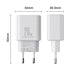 EU Joyroom JR-TCF05 20W USB-A USB-C charger + USB-C cable - white - Cell phone USB charger<<<HurtelXML