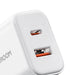 EU Joyroom JR-TCF05 20W USB-A USB-C charger + USB-C cable - white - Cell phone USB charger<<<HurtelXML