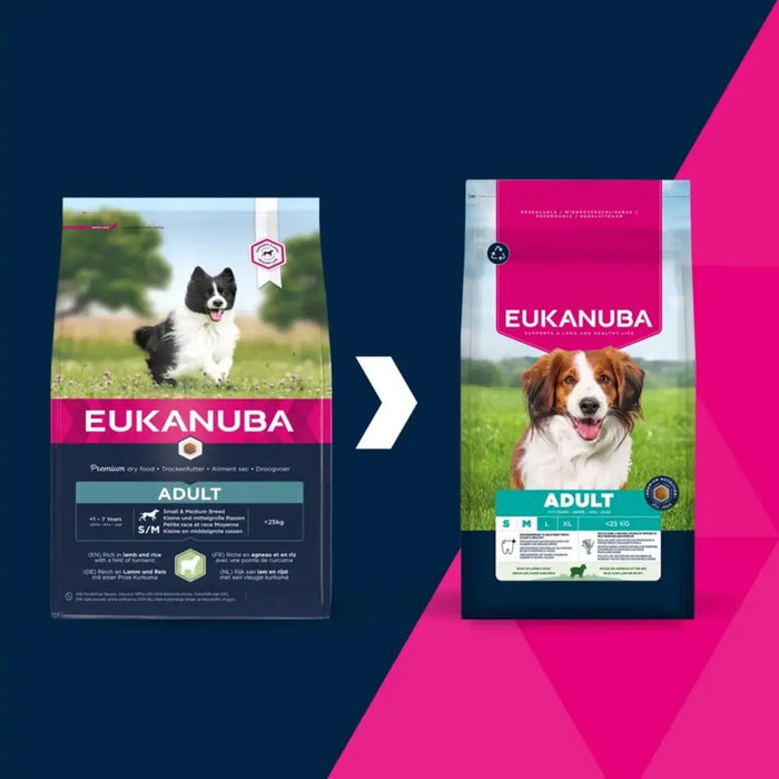 EUKANUBA Adult Small/Medium Rich in lamb & rice - dry dog food - 12kg - Dry foodDLP-KAS<<<For the dogDLP<<<ActionPL