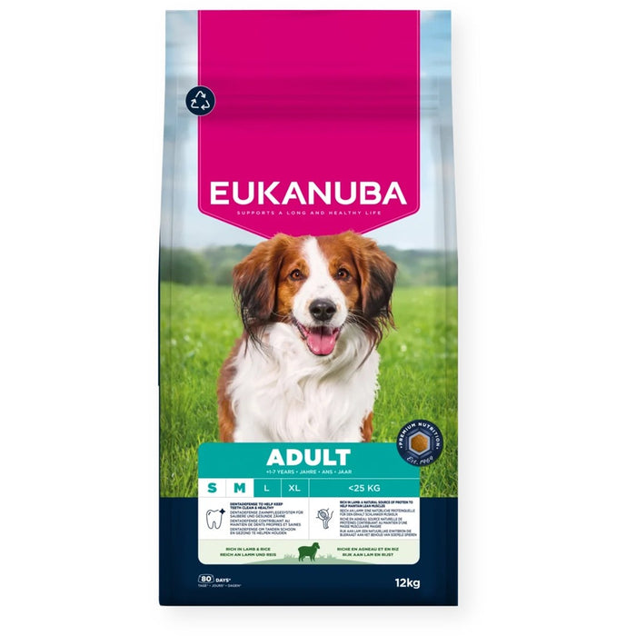 EUKANUBA Adult Small/Medium Rich in lamb & rice - dry dog food - 12kg