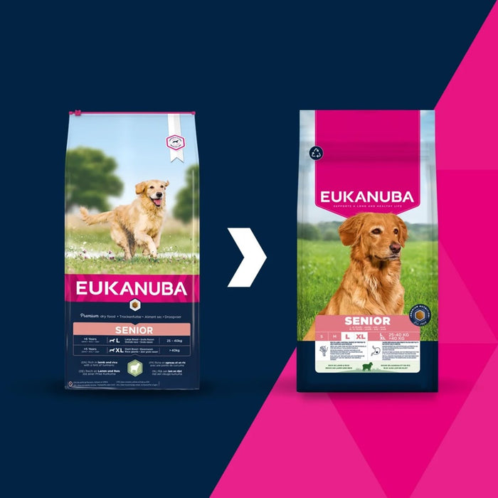EUKANUBA Senior L XL Rich in lamb & rice - dry dog food - 12kg