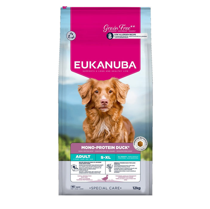 EUKANUBA Special Care Mono Adult, Duck – dry dog food – 12kg