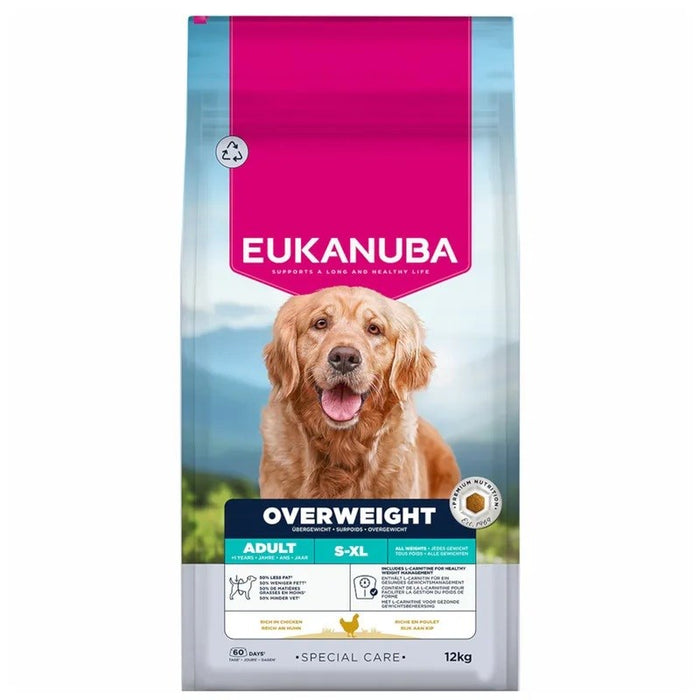 EUKANUBA Special Care Overweight Adult All Breed – dry dog food – 12kg