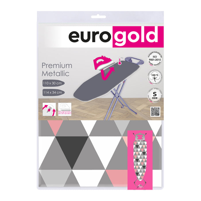 IRONING BOARD CASE 114 X 34 CM METALLIC EUROGOLD