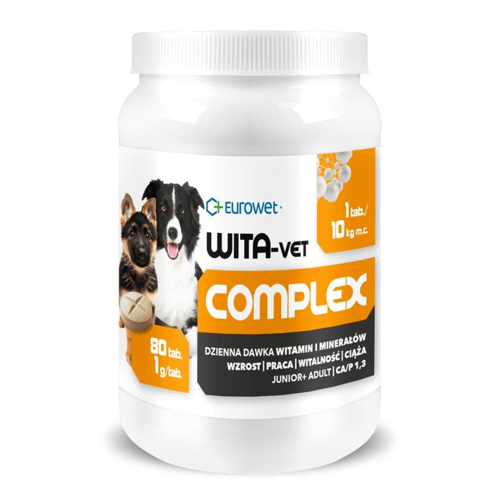 EUROWET Wita-Vet Complex - supplements for dogs - 80 tablets